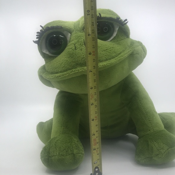 Fiesta Plush Big Green Eyed Frog Stuffed Animals - Picture 10 of 11